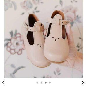 Adelisa & Co. Nude Blush Dalia T-strap Mary Jane